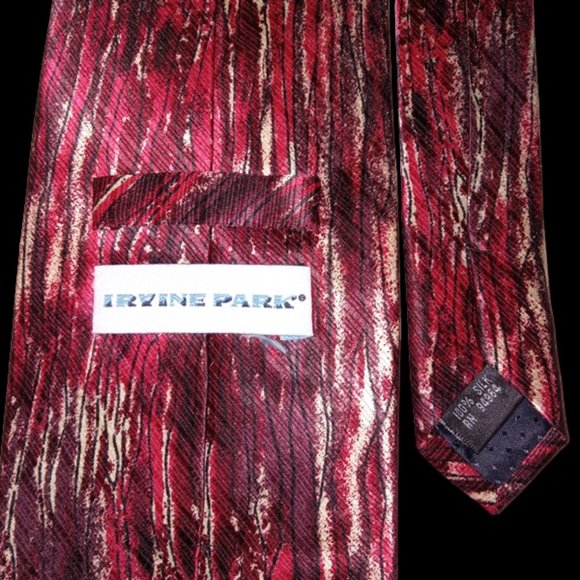 Vintage Irvine Park Tie - hand painted graffiti style. 100% Silk - Picture 2 of 3